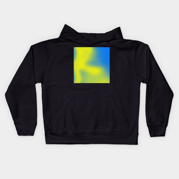 blue to green gradient Kids Hoodie by stupidpotato1